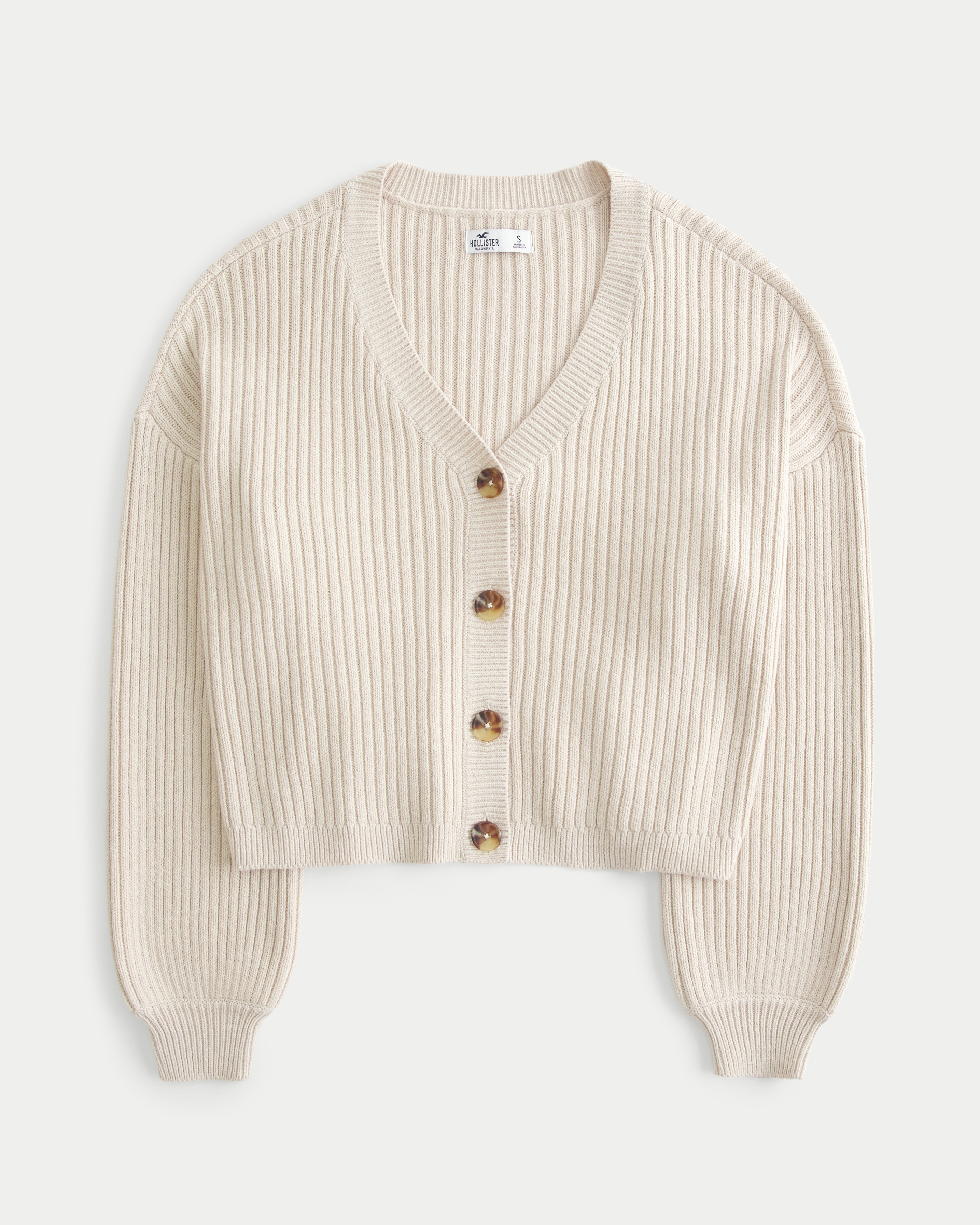 Hollister ribbed hot sale cardigan