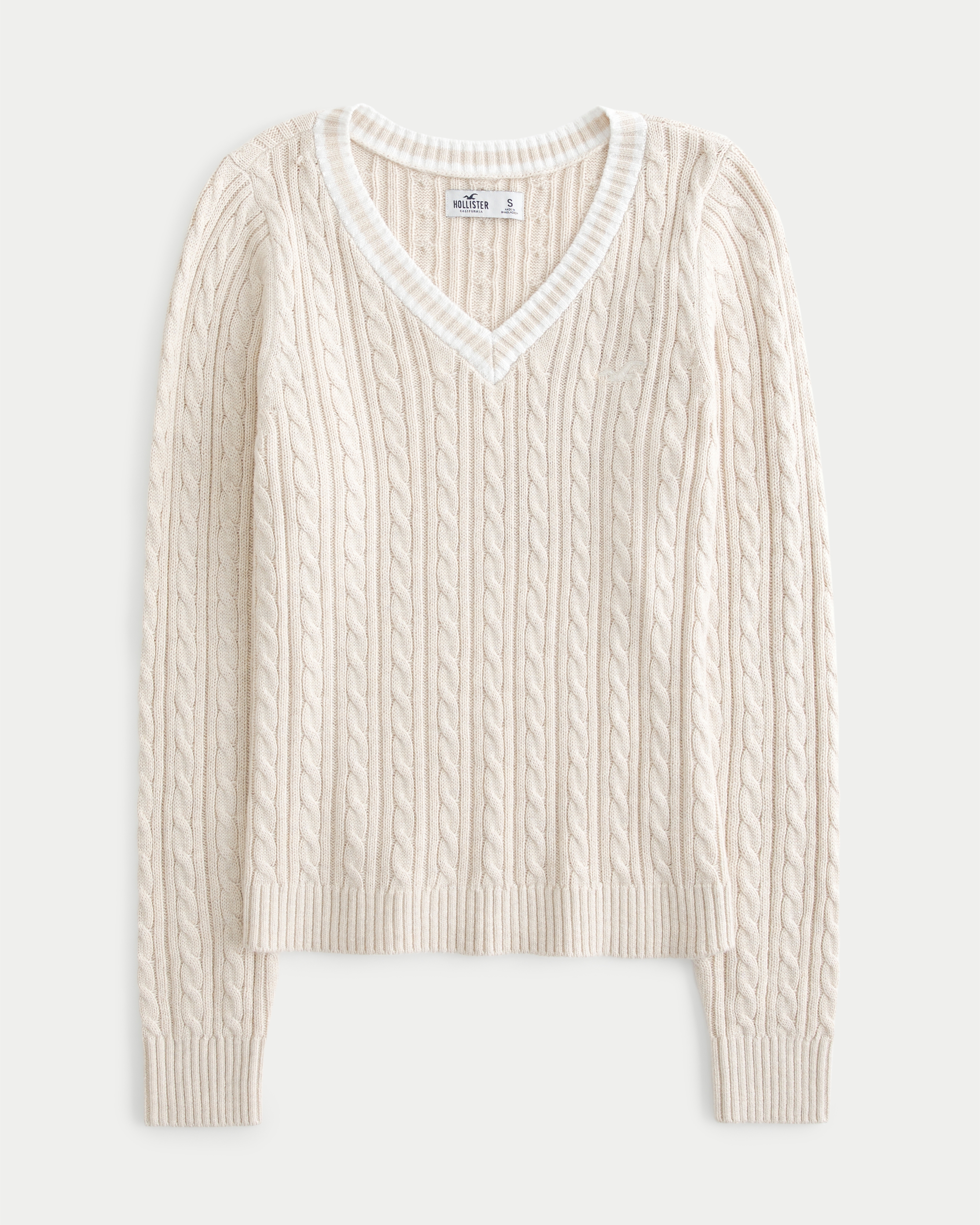 By Anthropologie Textured V-Neck Sweater