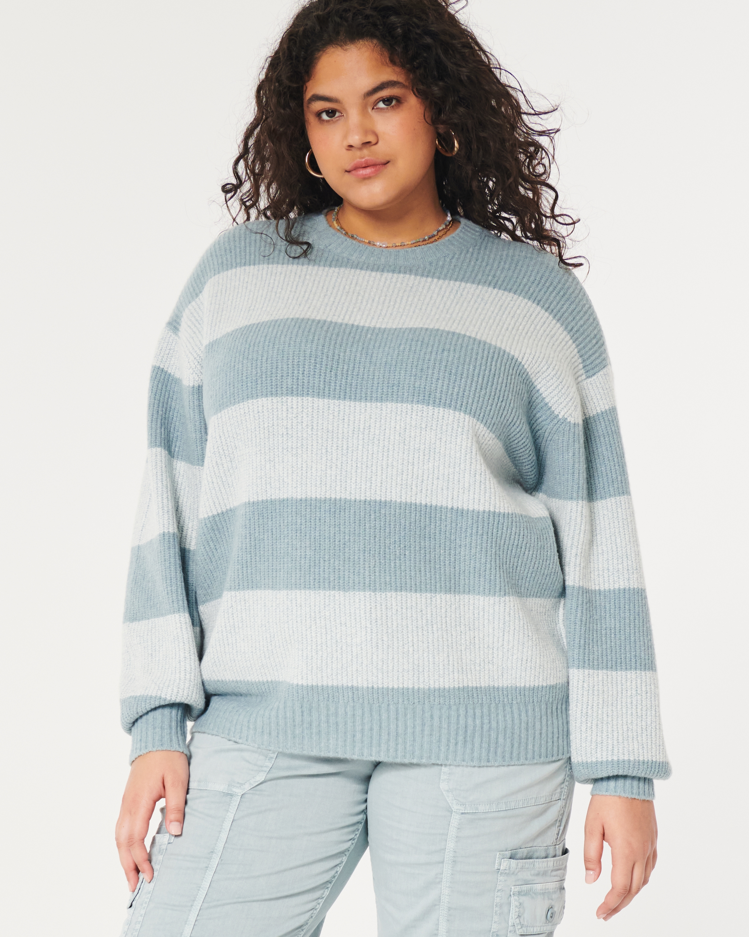 Hollister fuzzy store sweater