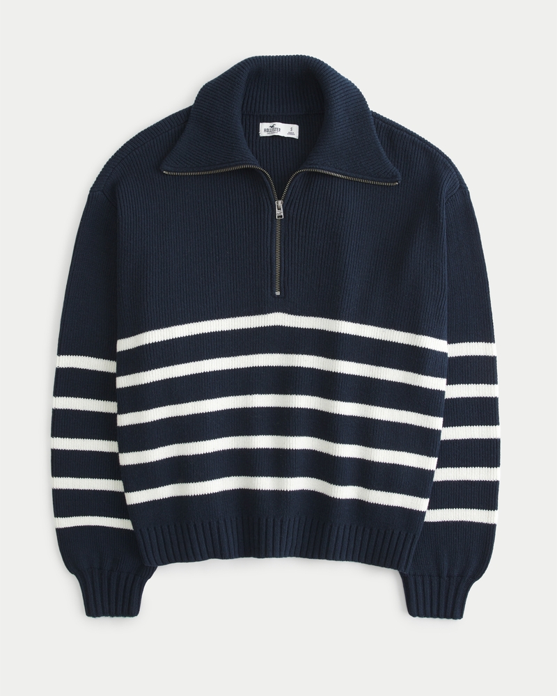 Hollister half zip on sale sweater