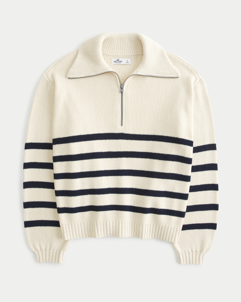 Hollister half zip on sale sweater