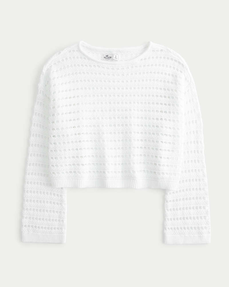 Hollister California Women's Soft Knit Crop Sweater or Cardigan