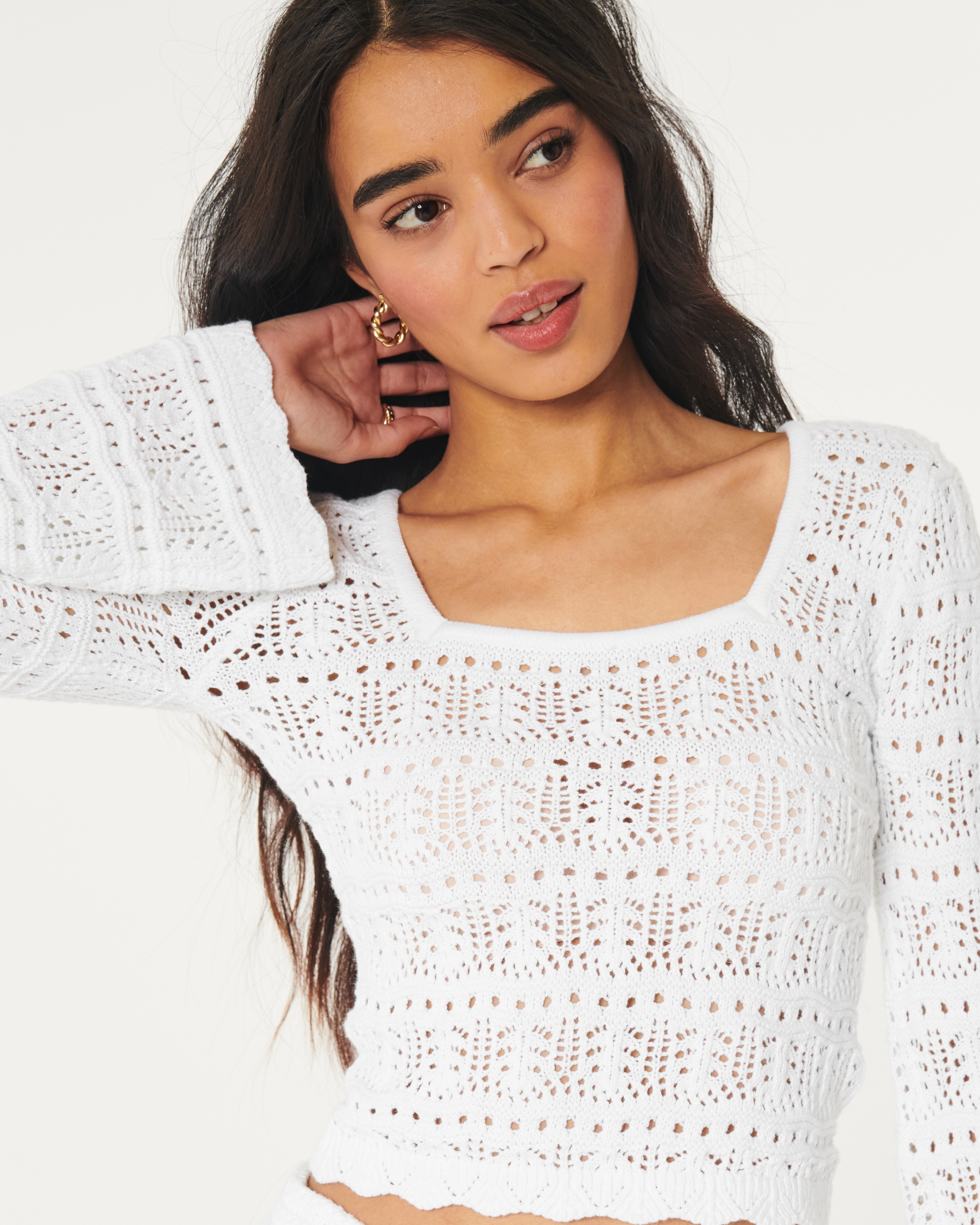 square neck crochet