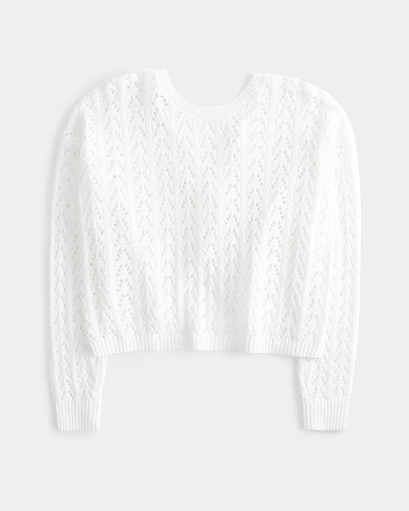 Easy Long-Sleeve Crochet-Style Twist Sweater