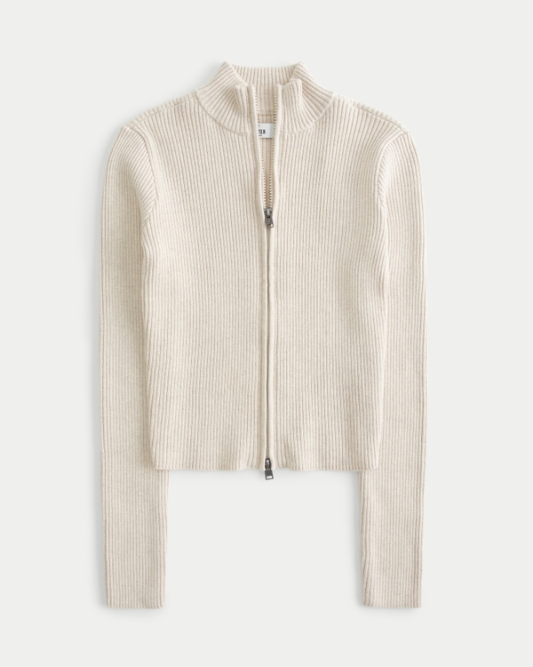 Hollister Women's Soft Knit Crop Sweater or Cardigan How-8 (X-Small,  0136-310) at  Women's Clothing store