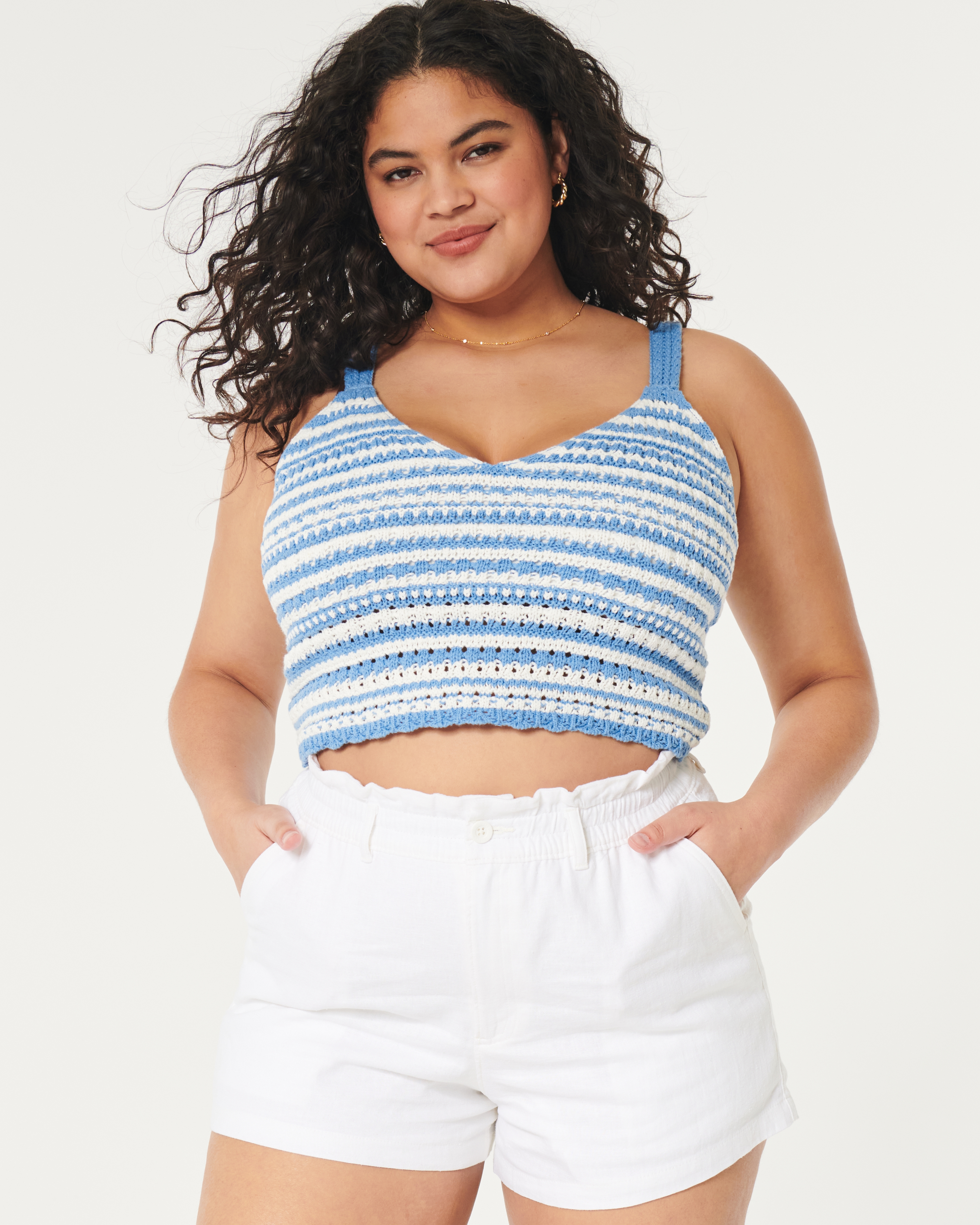 Hollister Crop Crochet Bralette