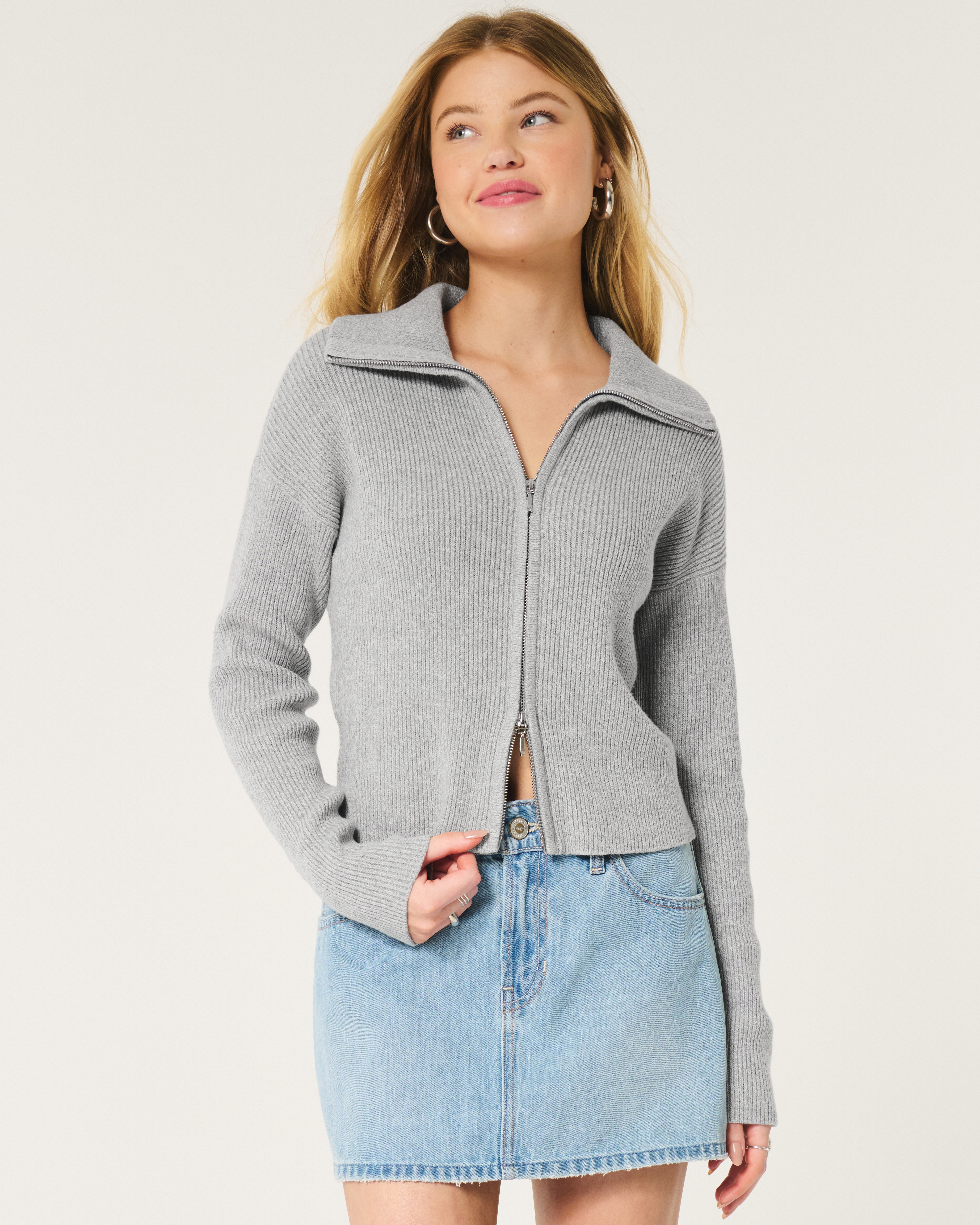 Easy Zip-Up Sweater