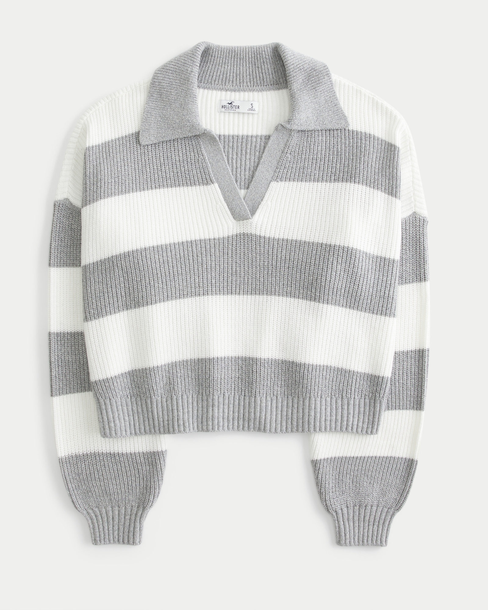 Easy Stitchy Polo Sweater