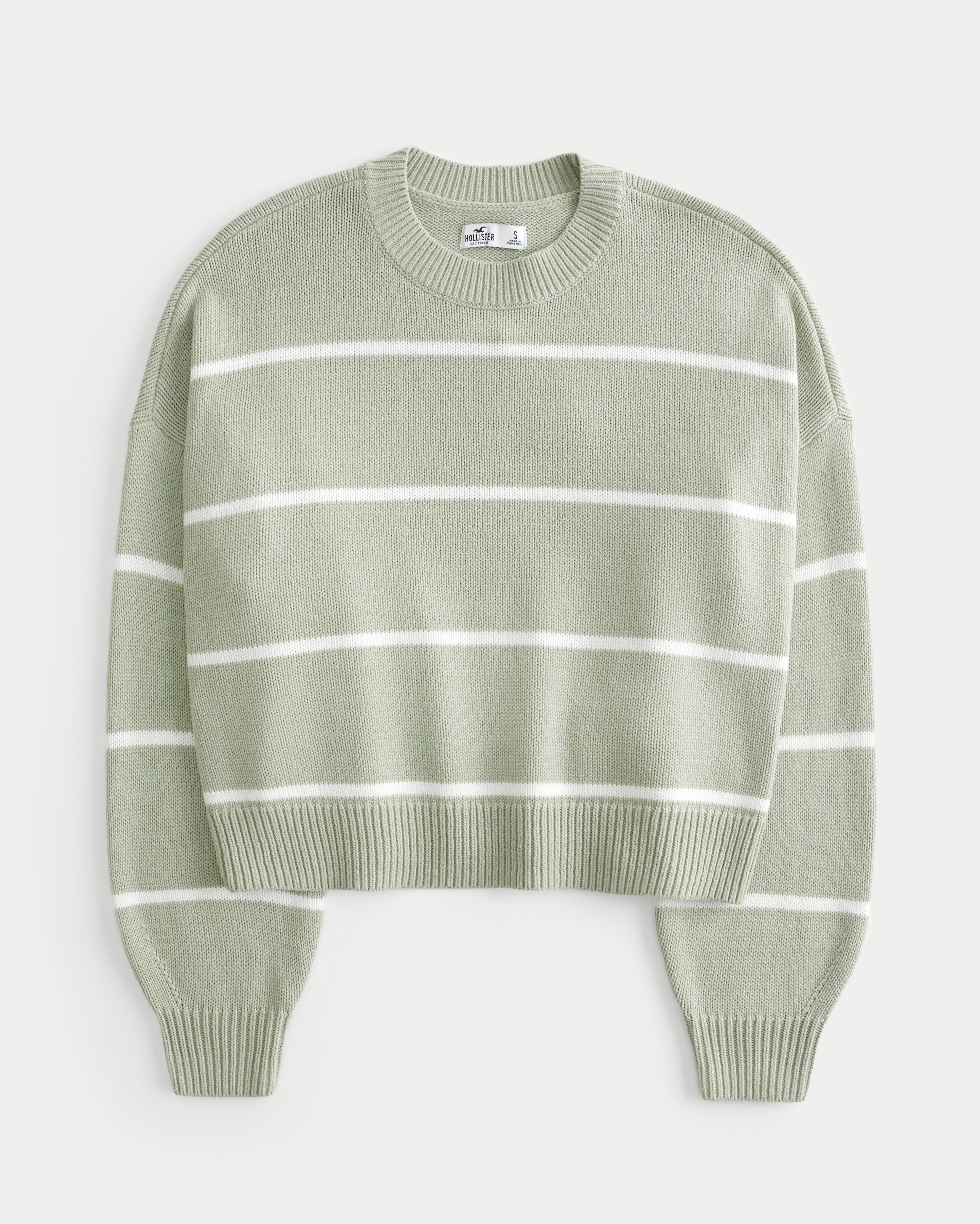 Hollister green sweater online