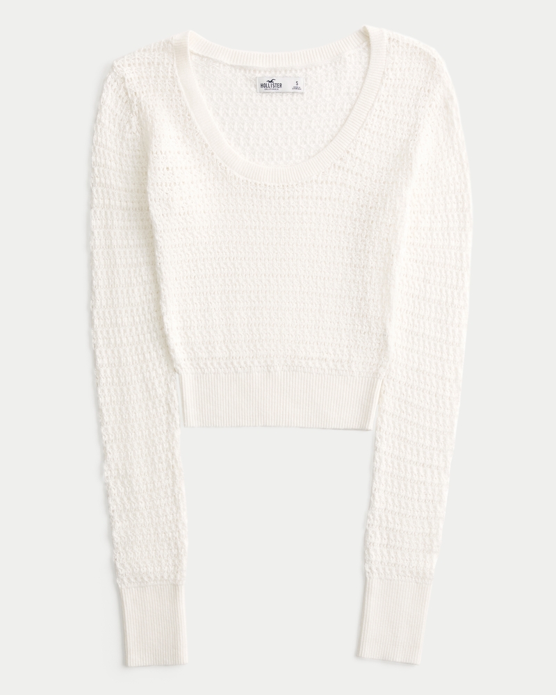 Stitchy Scoop Sweater