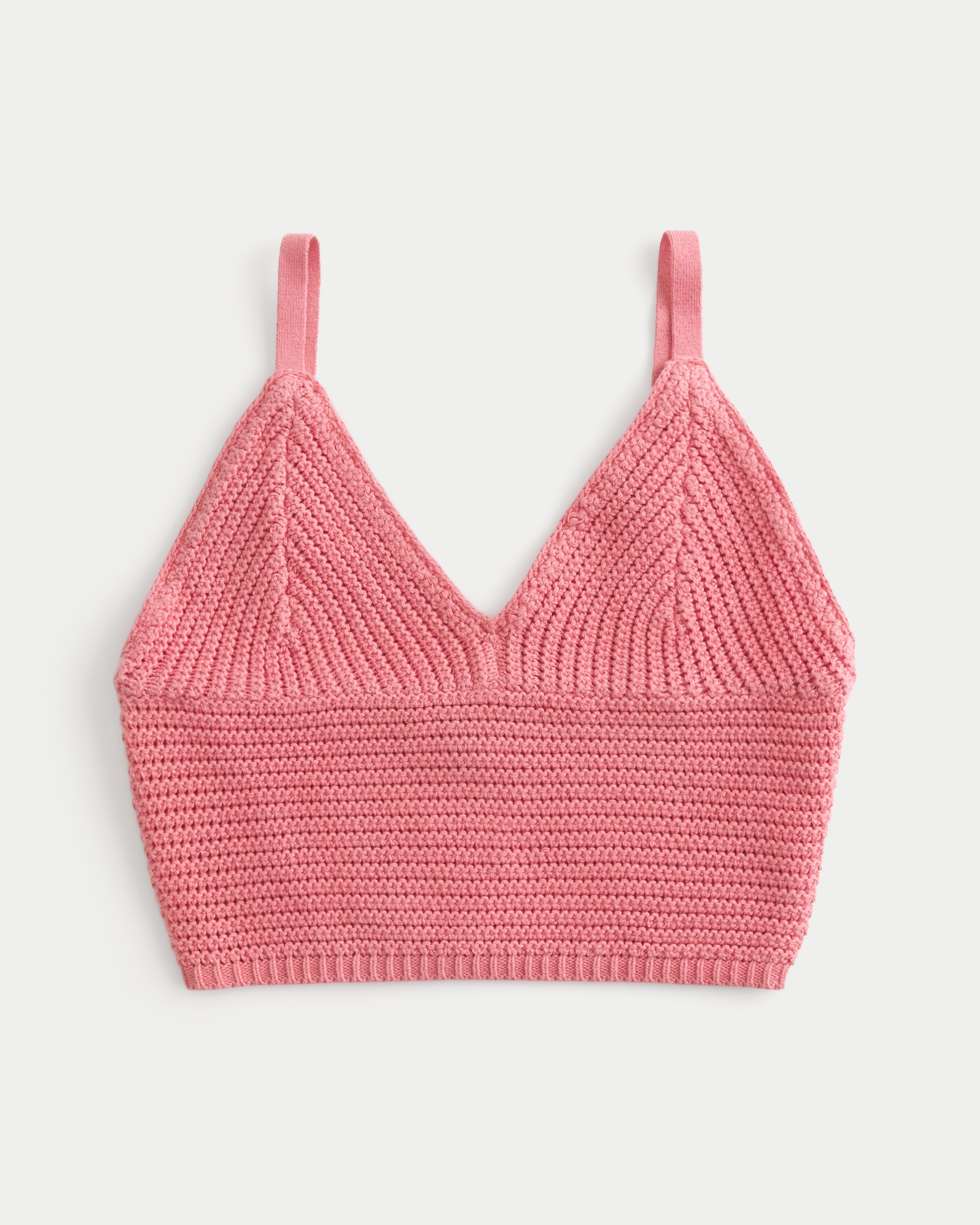 Crochet-Style V-Neck Bralette