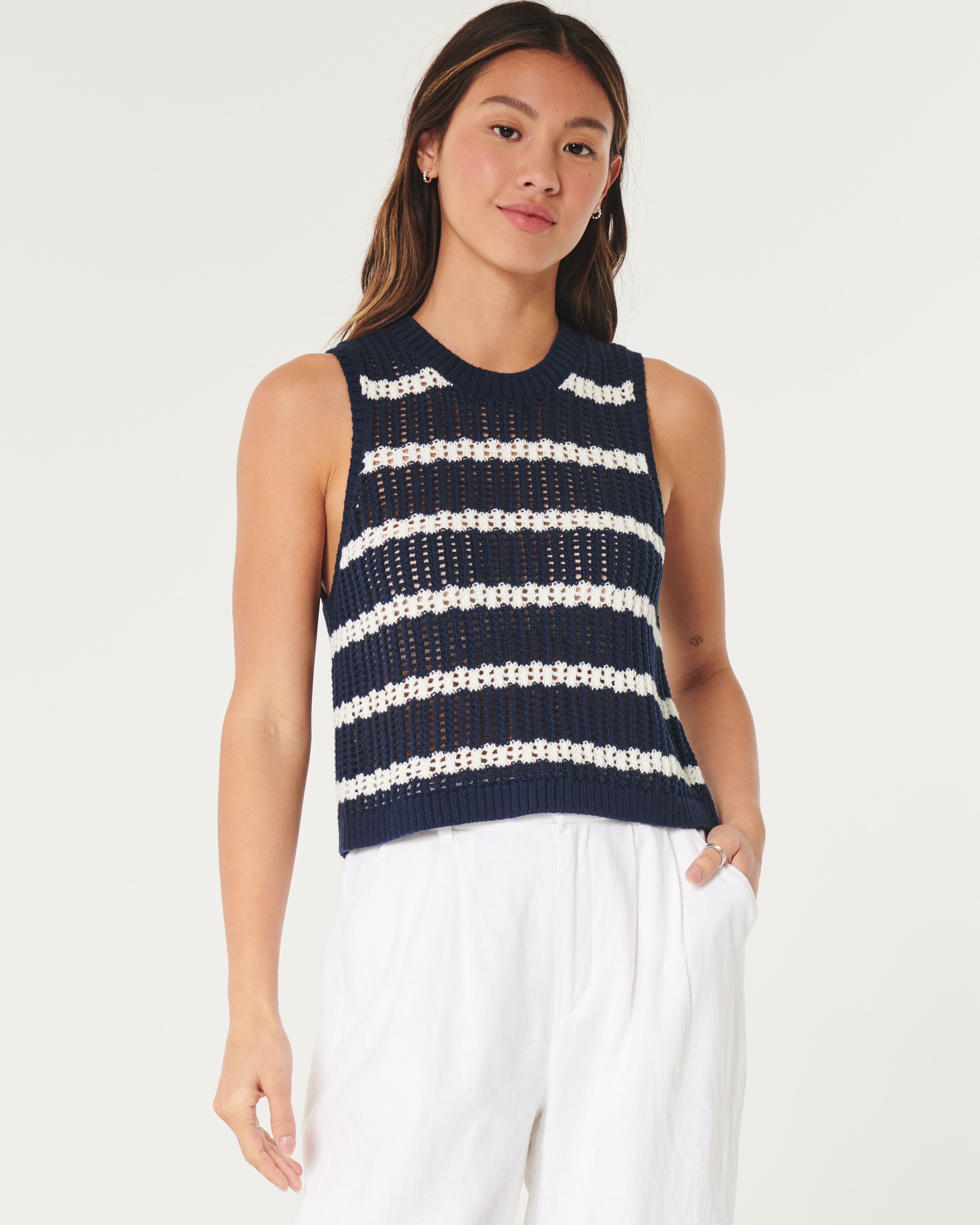 Hollister crochet top hotsell