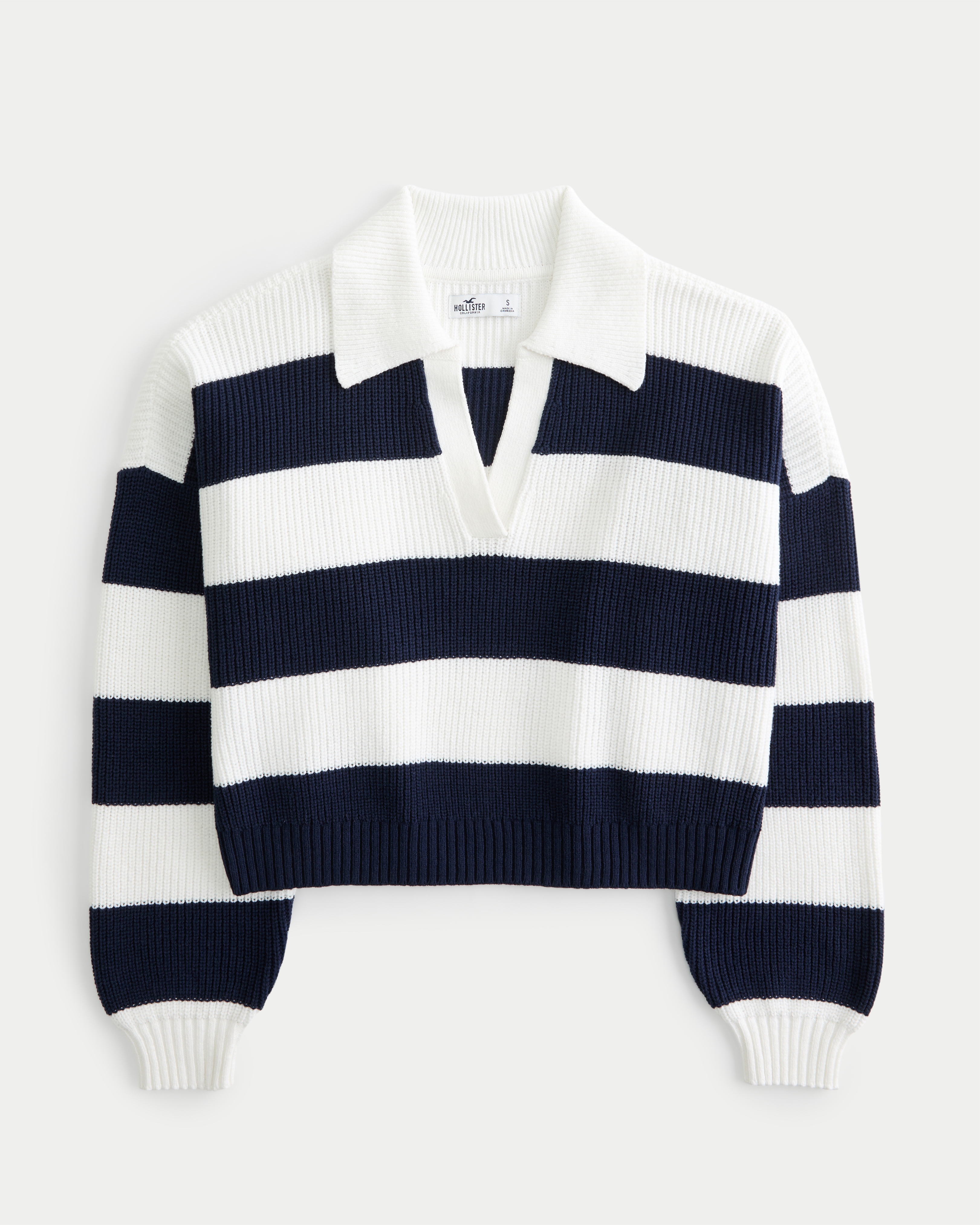 Easy Long-Sleeve Sweater Polo