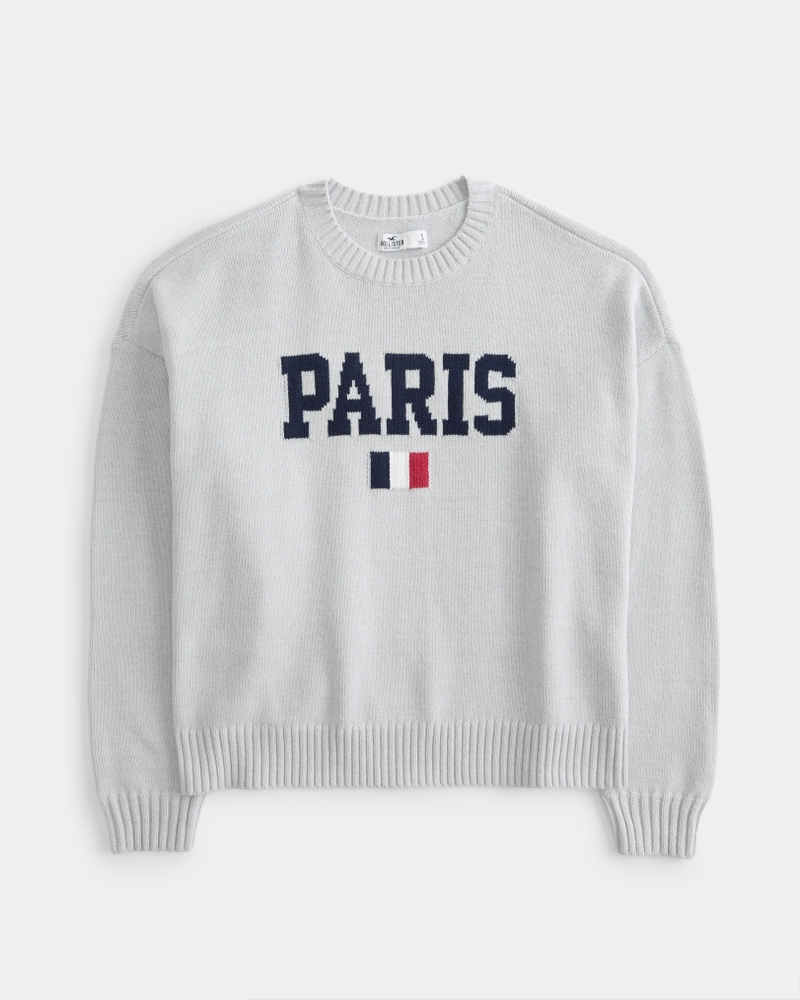 Easy Paris Graphic Crew Sweater