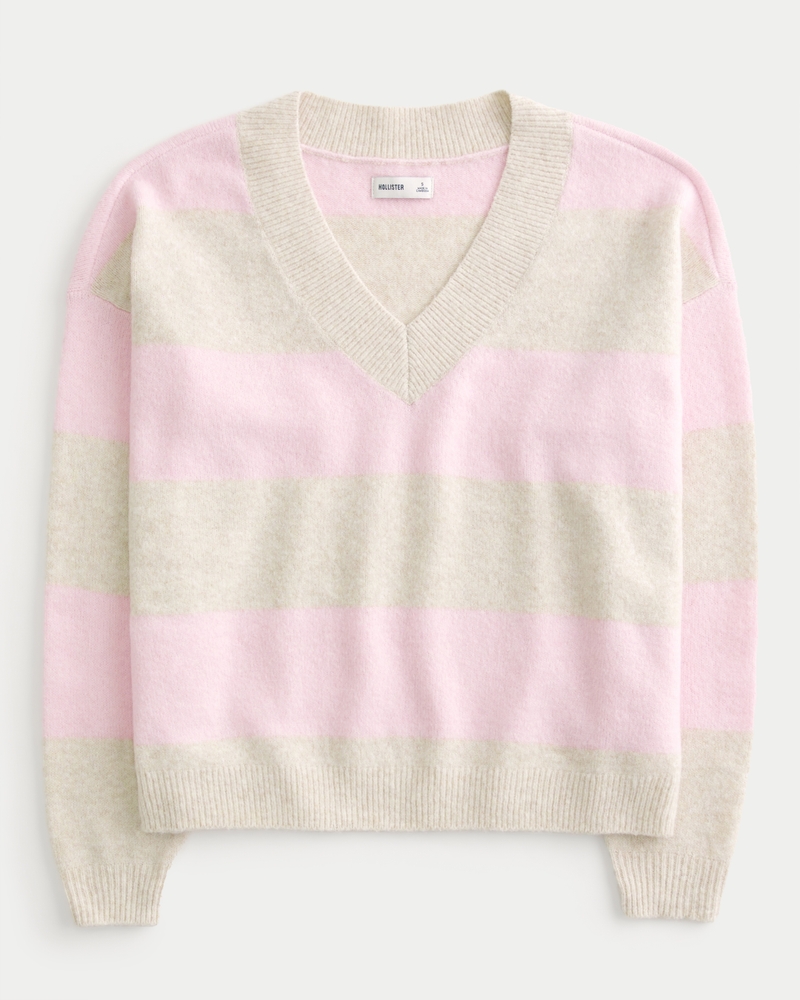 Hollister Comfy Cloud Oversized V-Neck Sweater