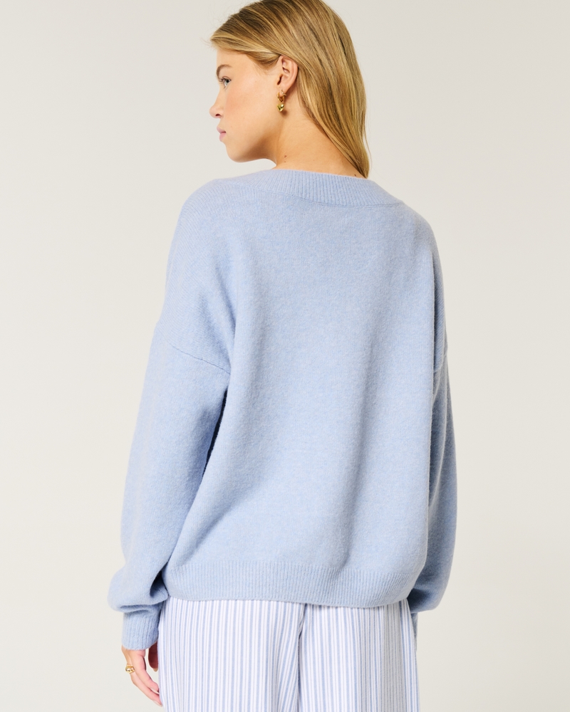 Oversized Cozy V-Neck Sweater