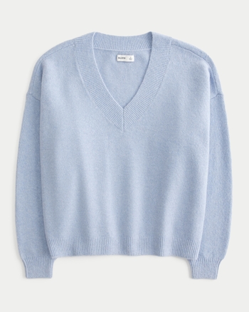 hollisterページ Women's Hollister Comfy Cloud Oversized V-Neck Sweater