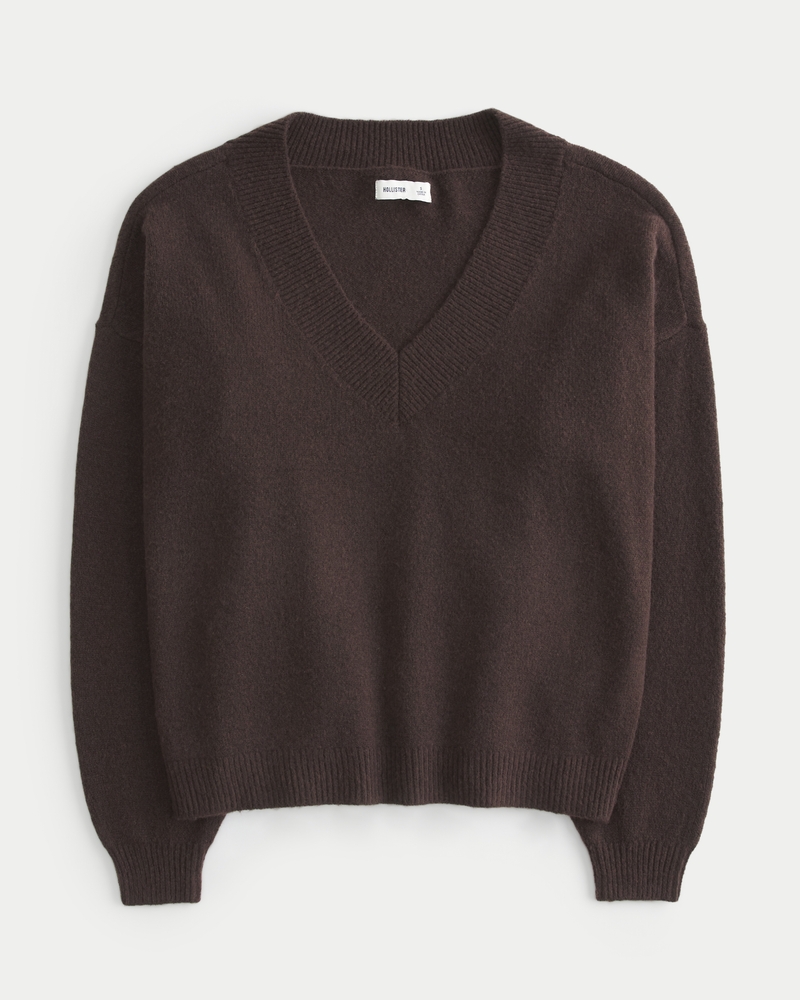 Oversized Cozy V-Neck Sweater