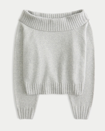 Easy Foldover Off the Shoulder Sweater