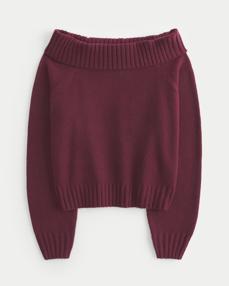 Red Hollister legere Knit Sweater Brand