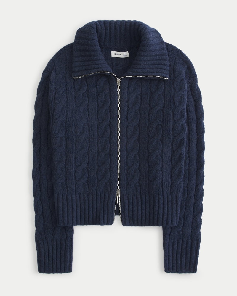 Hollister knit cardigan online