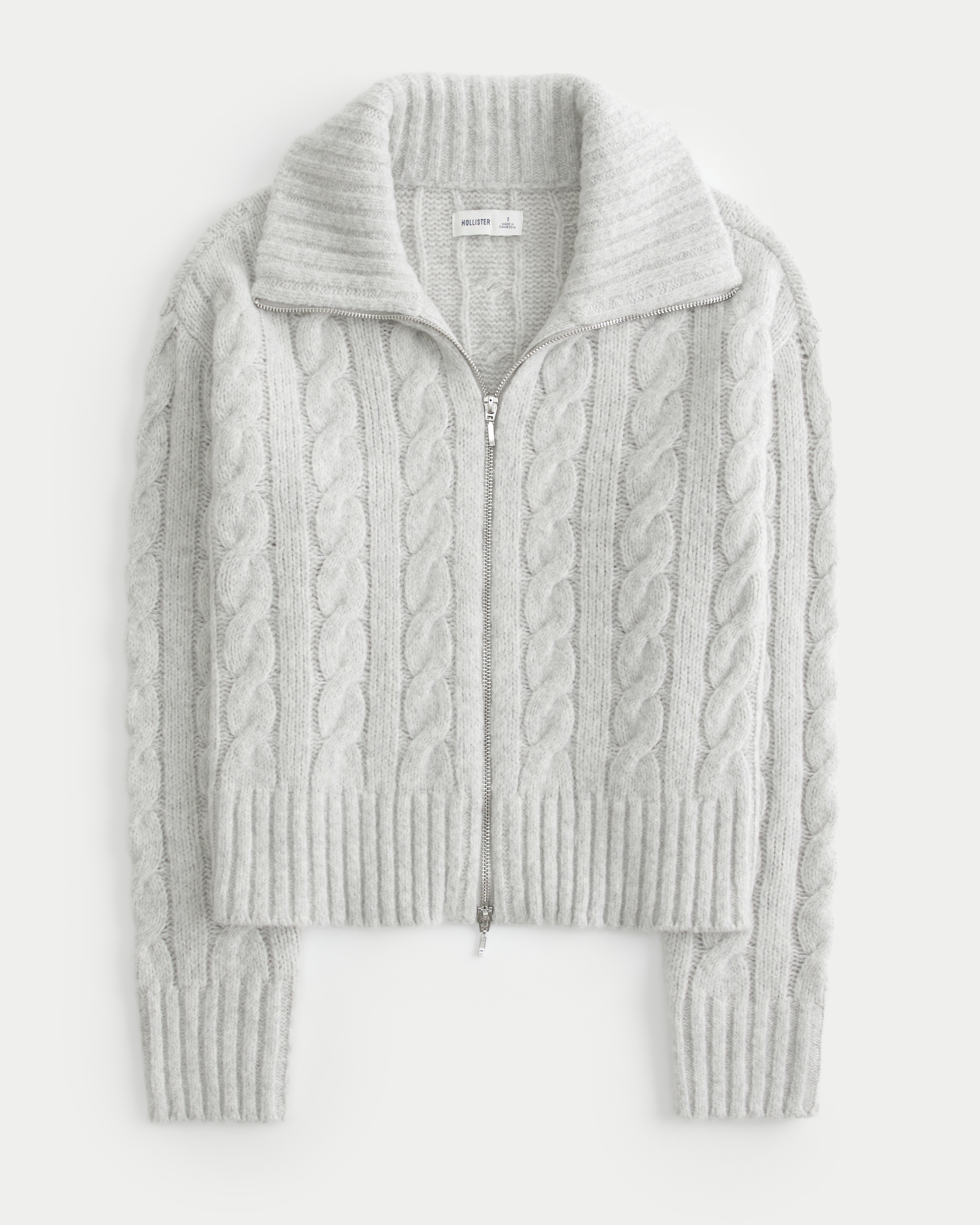 Hollister cable knit sweater hotsell