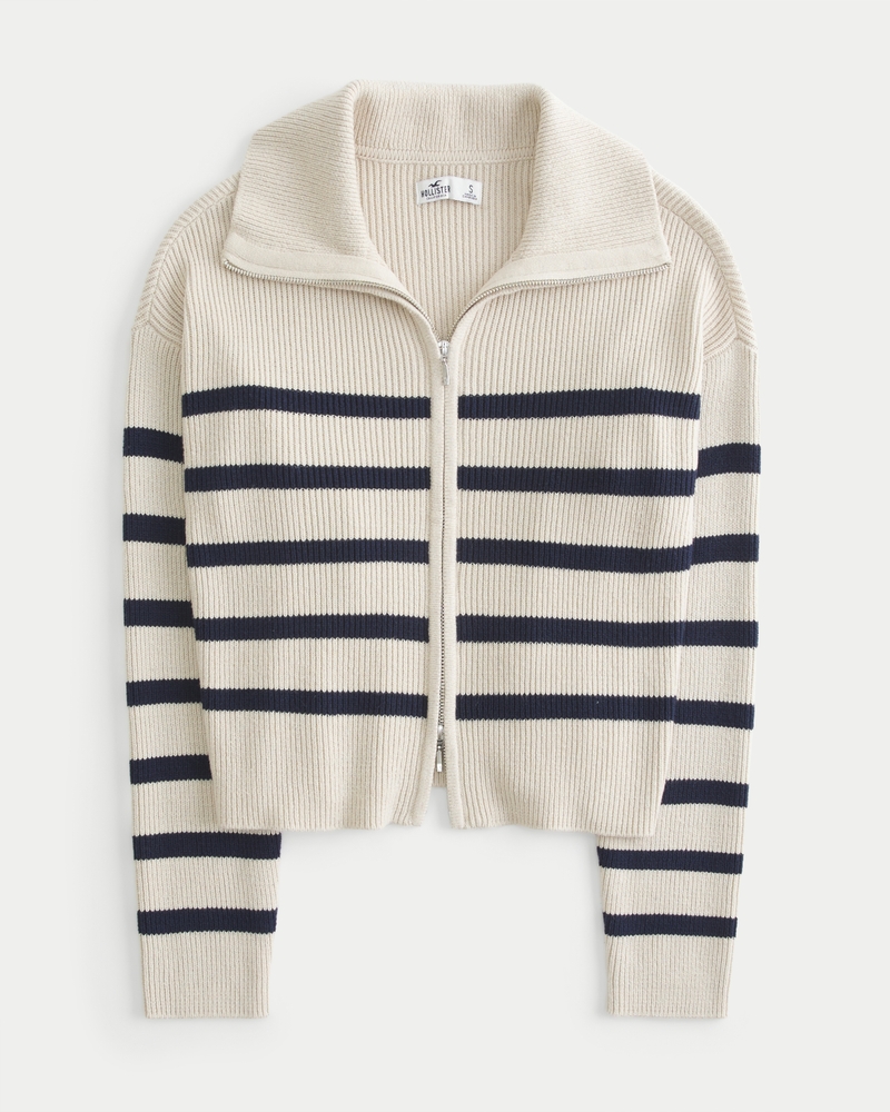 Hollister zipper sweater hotsell