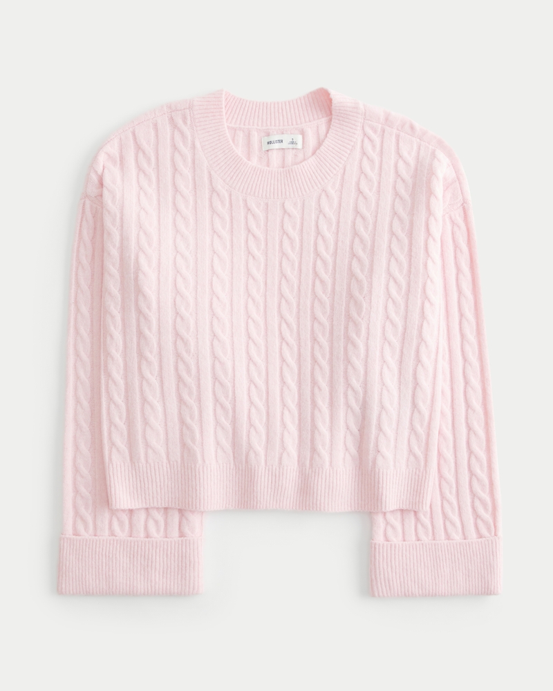 Hollister Comfy Cloud Cable-Knit Sweater