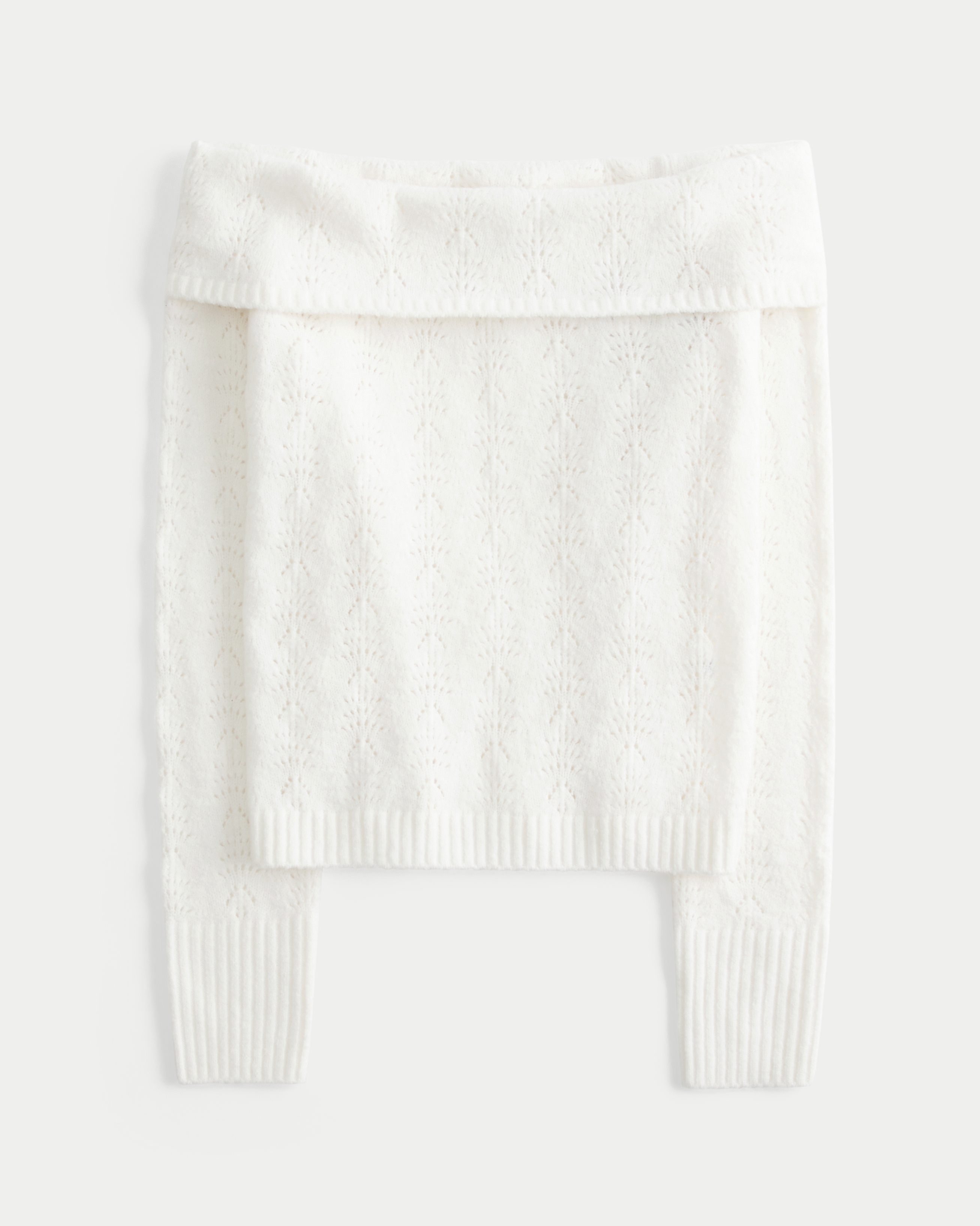 Hollister Comfy Cloud Stitchy Off-the-Shoulder Sweater