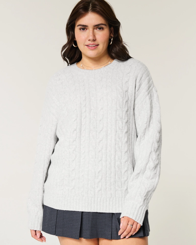 Hollister Comfy Cloud Rose Graphic Sweater
