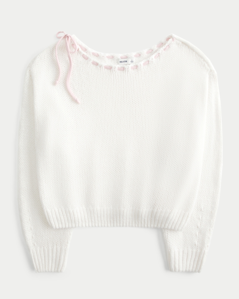 Hollister off the shoulder sweater on sale