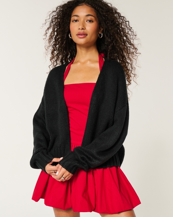 Black cardigan hollister online