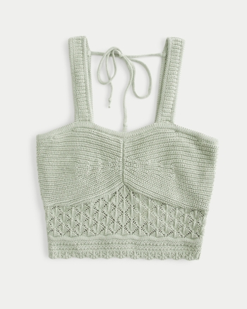 Hollister crochet top discount