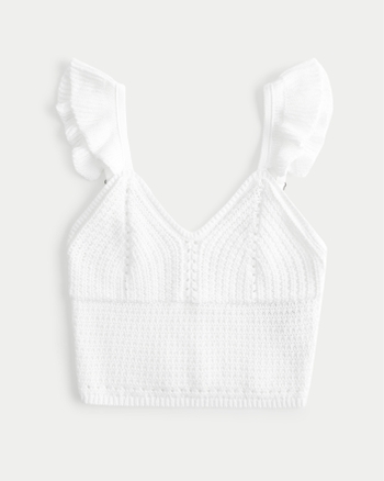 Hollister crochet top sale