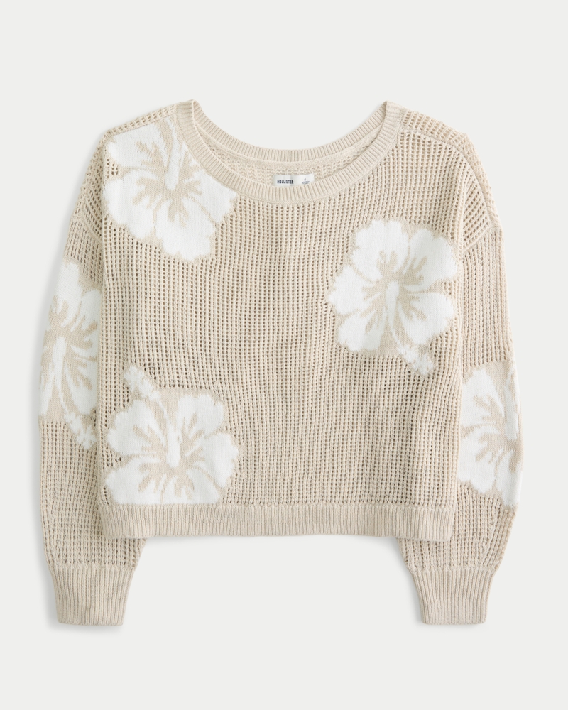 Women's Easy Stitchy Graphic Slouchy Crew Sweater | Women's