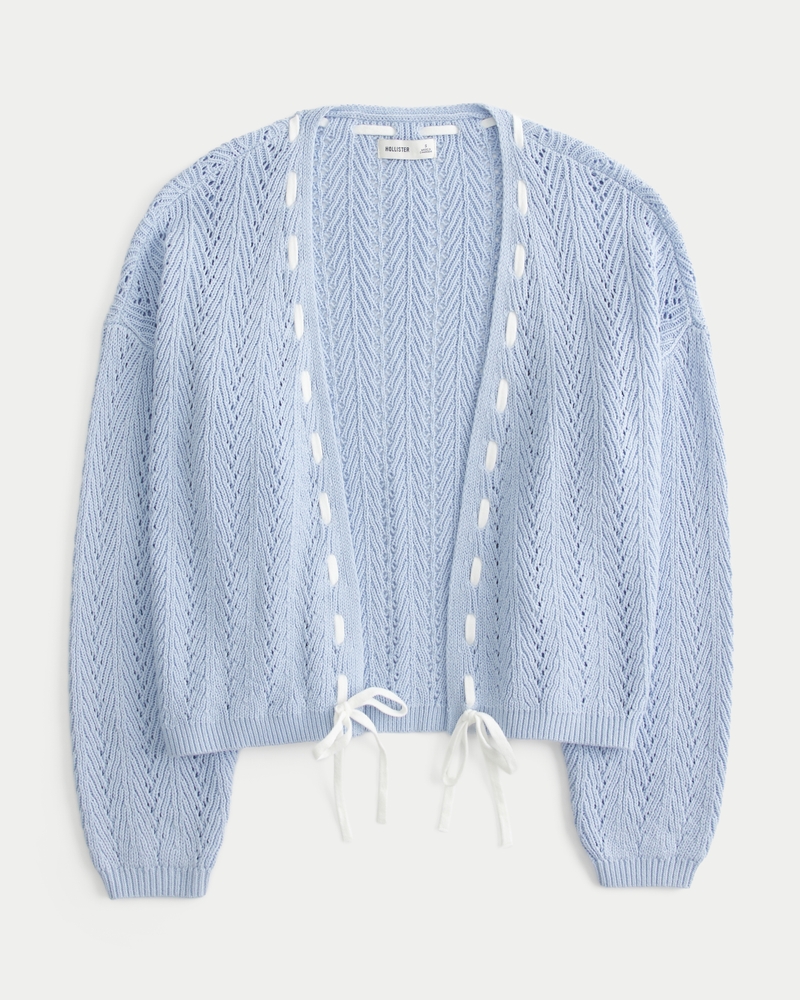 Easy Textured No-Close Cardigan