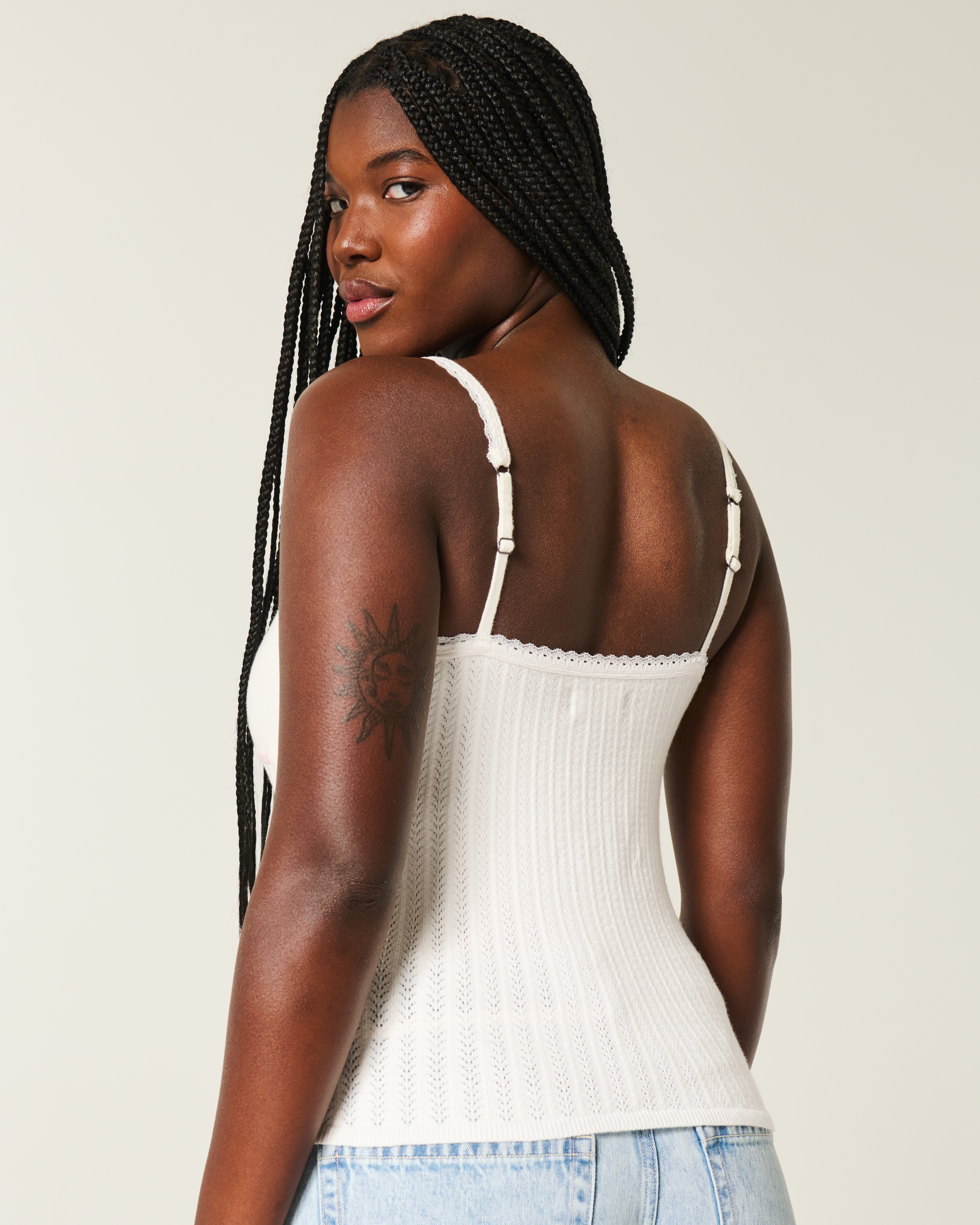 Hollister Tie-front Sweater Tank