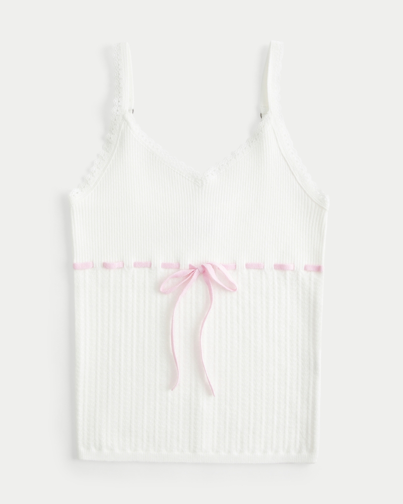 Tie-Front Sweater Tank