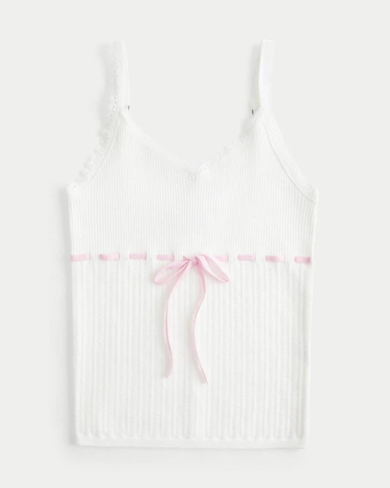 Tie-Front Sweater Tank