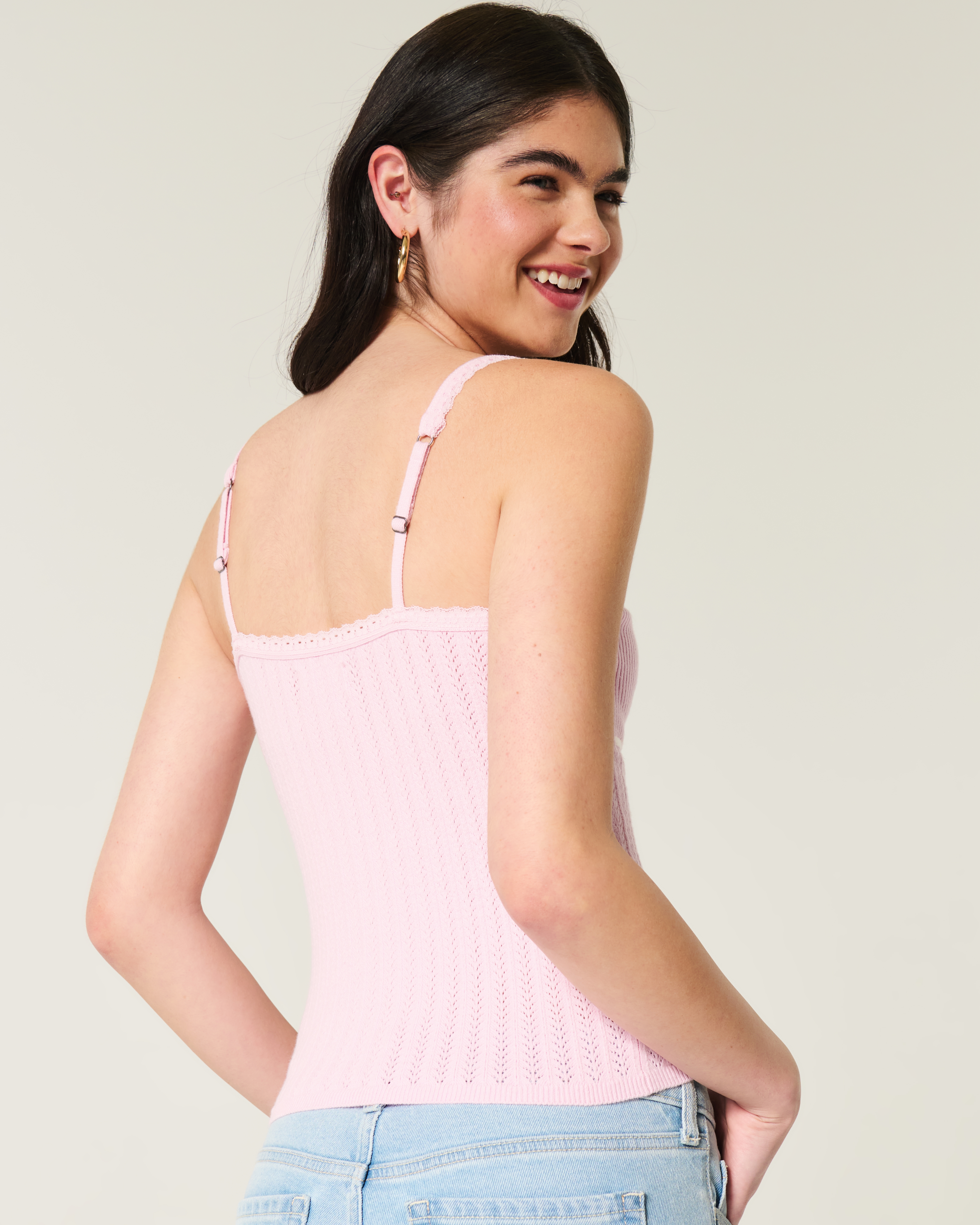 Hollister Tie-front Sweater Tank