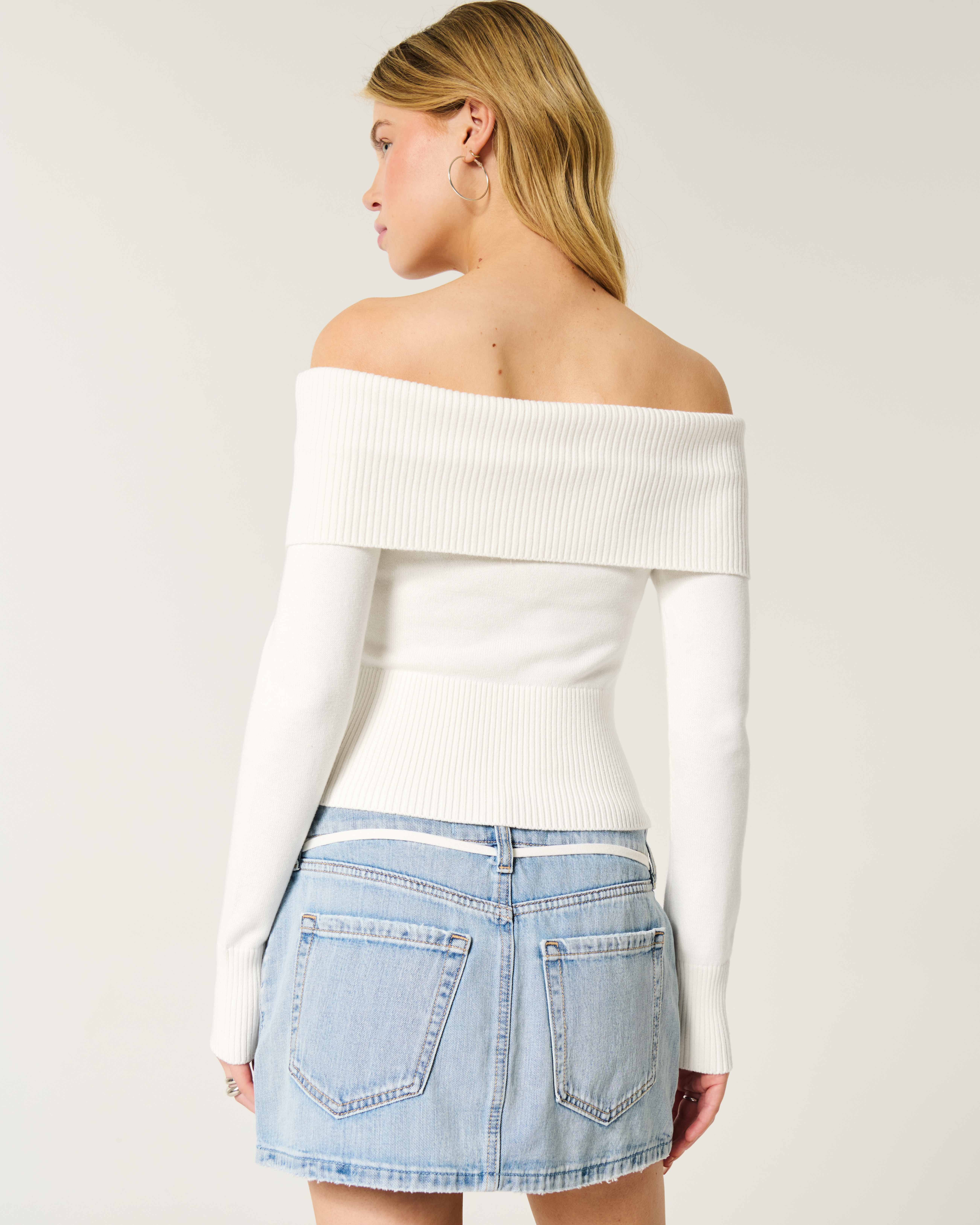 Off-the-Shoulder Sweater