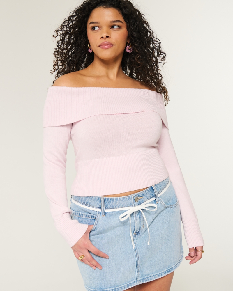 Off-the-Shoulder Sweater