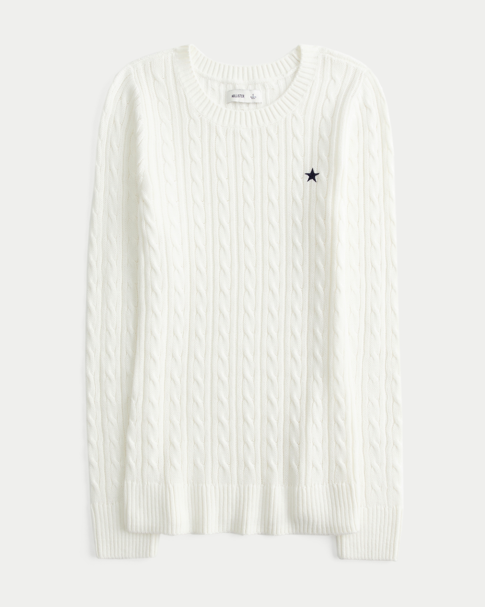 【ポイント10倍 12/13 0:00〜12/19 9:59】 ホリスター セーター レディース 正規品 HOLLISTER Cable Crew Sweater 350-507-0569-230 D20S30 クリスマス プレゼント ラッピング KIC_350-5078-00313-101_prod1?
