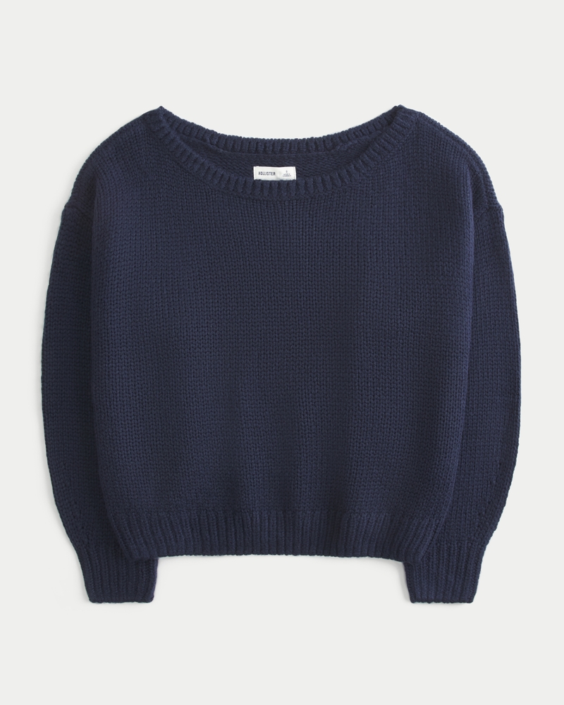 Slouchy Off-the-Shoulder Sweater