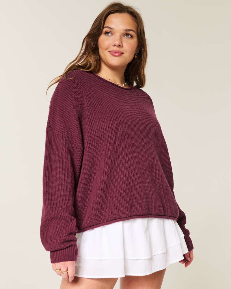 Women's Easy Crew Sweater | Women's Tops | HollisterCo.com