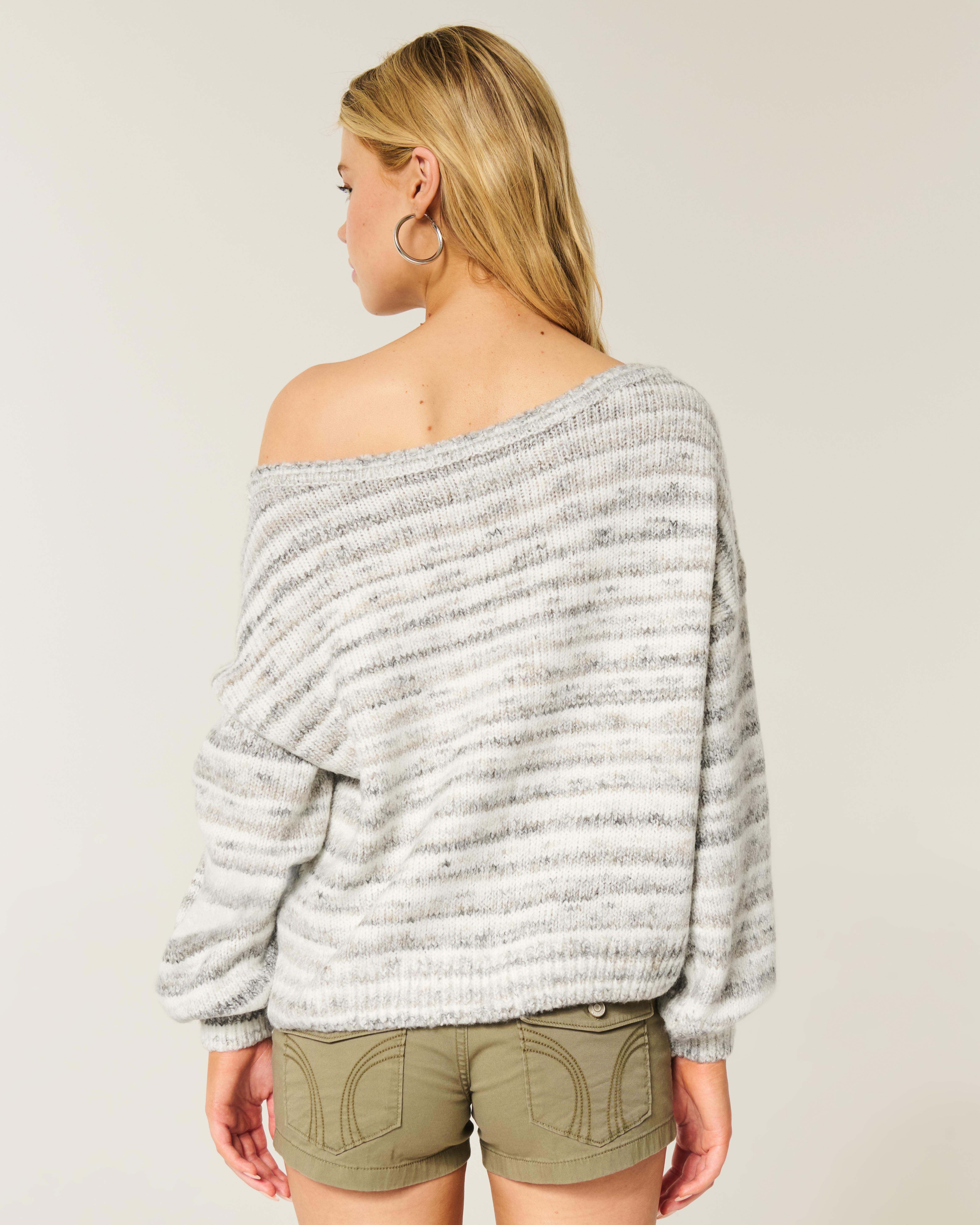 Slouchy Off-the-Shoulder Sweater