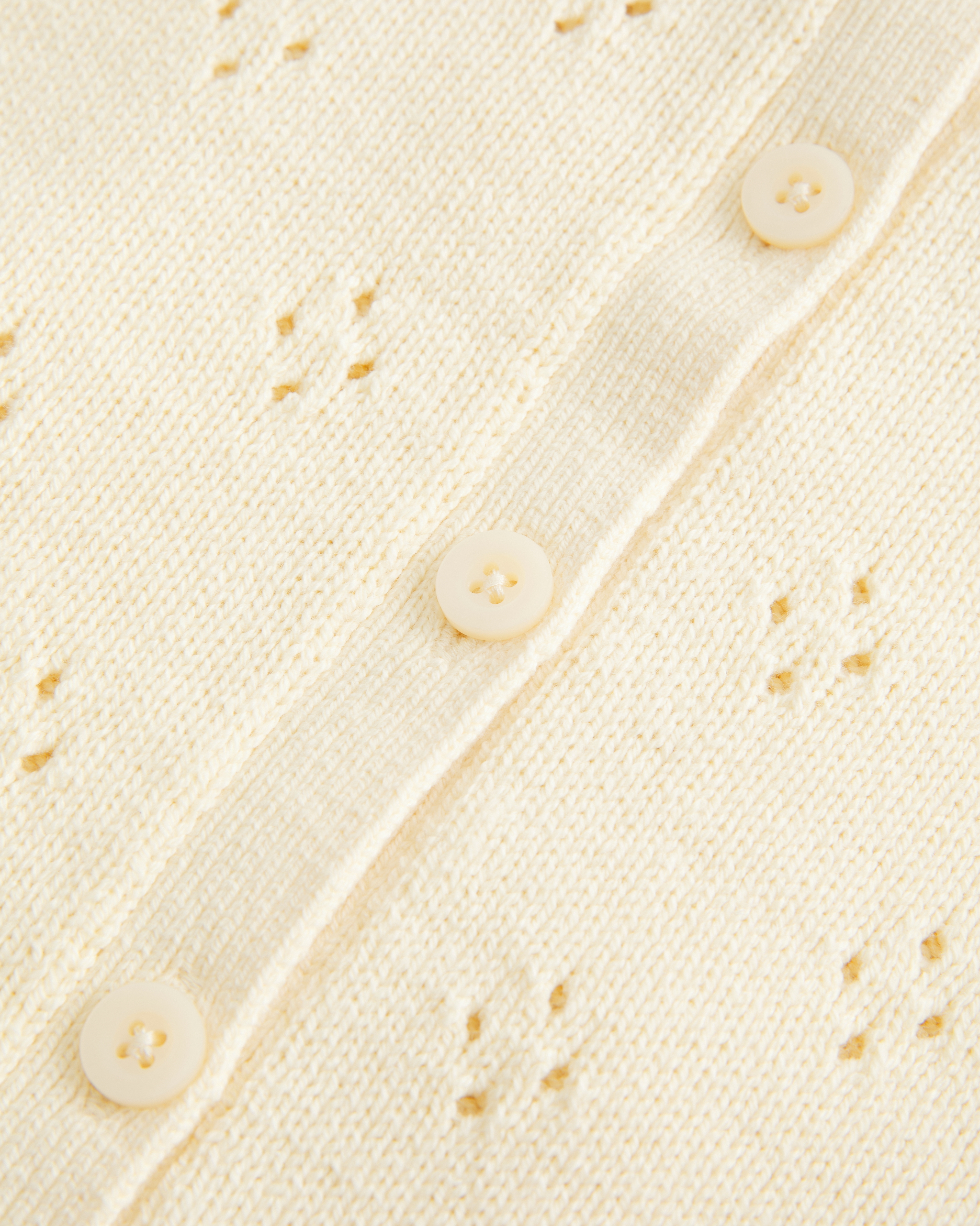 Eyelet Crew Cardigan