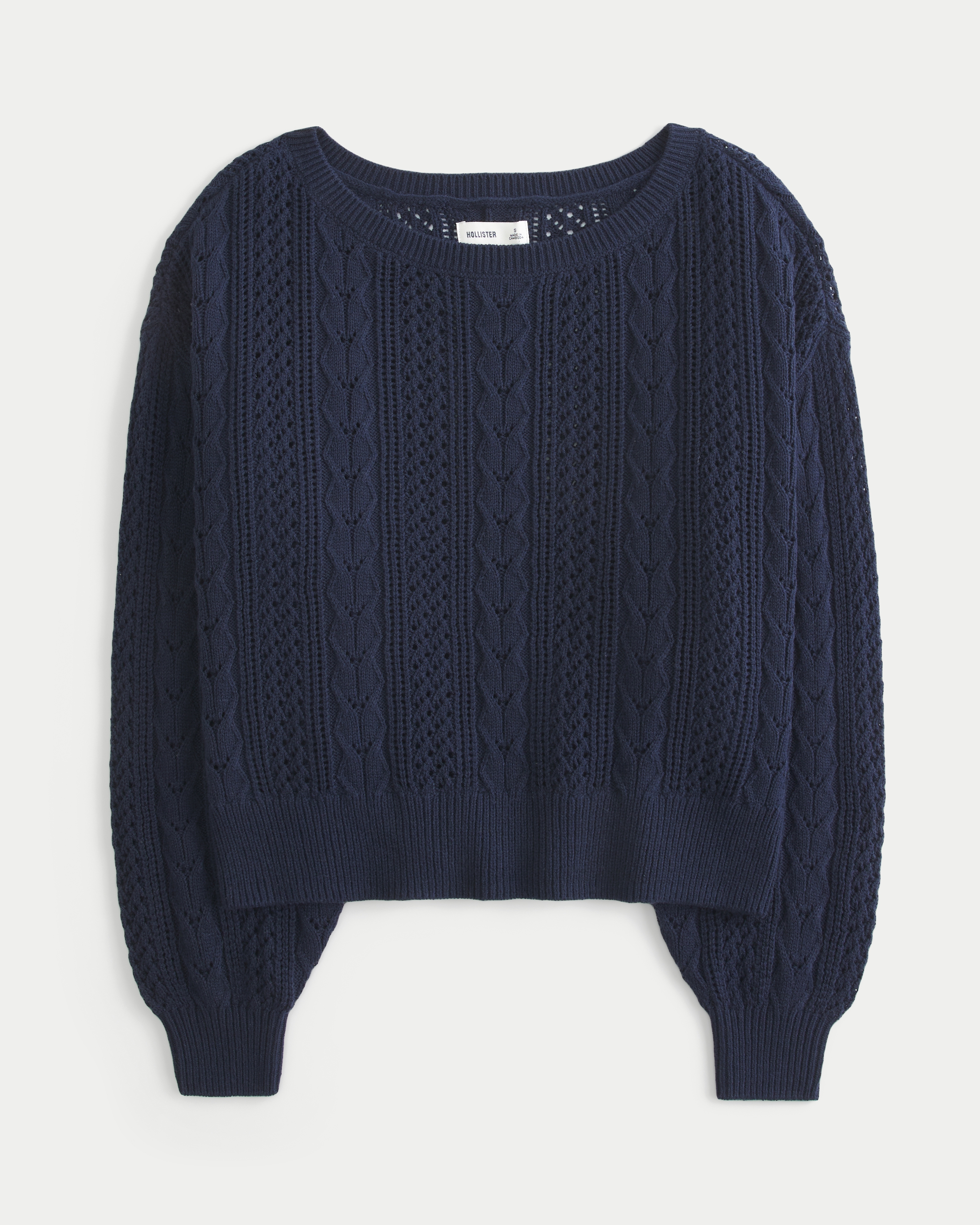 Women's Cable-Knit Sweater | Women's Tops | HollisterCo.com