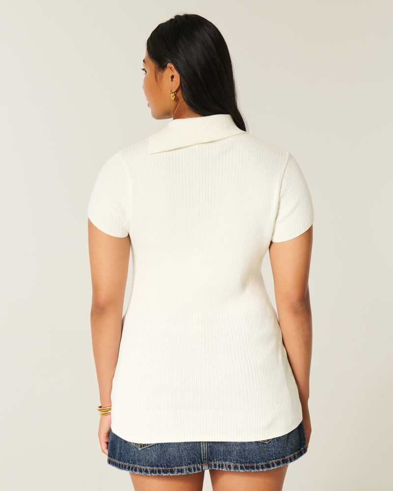 Women's Short-Sleeve Tunic Sweater Women's Tops