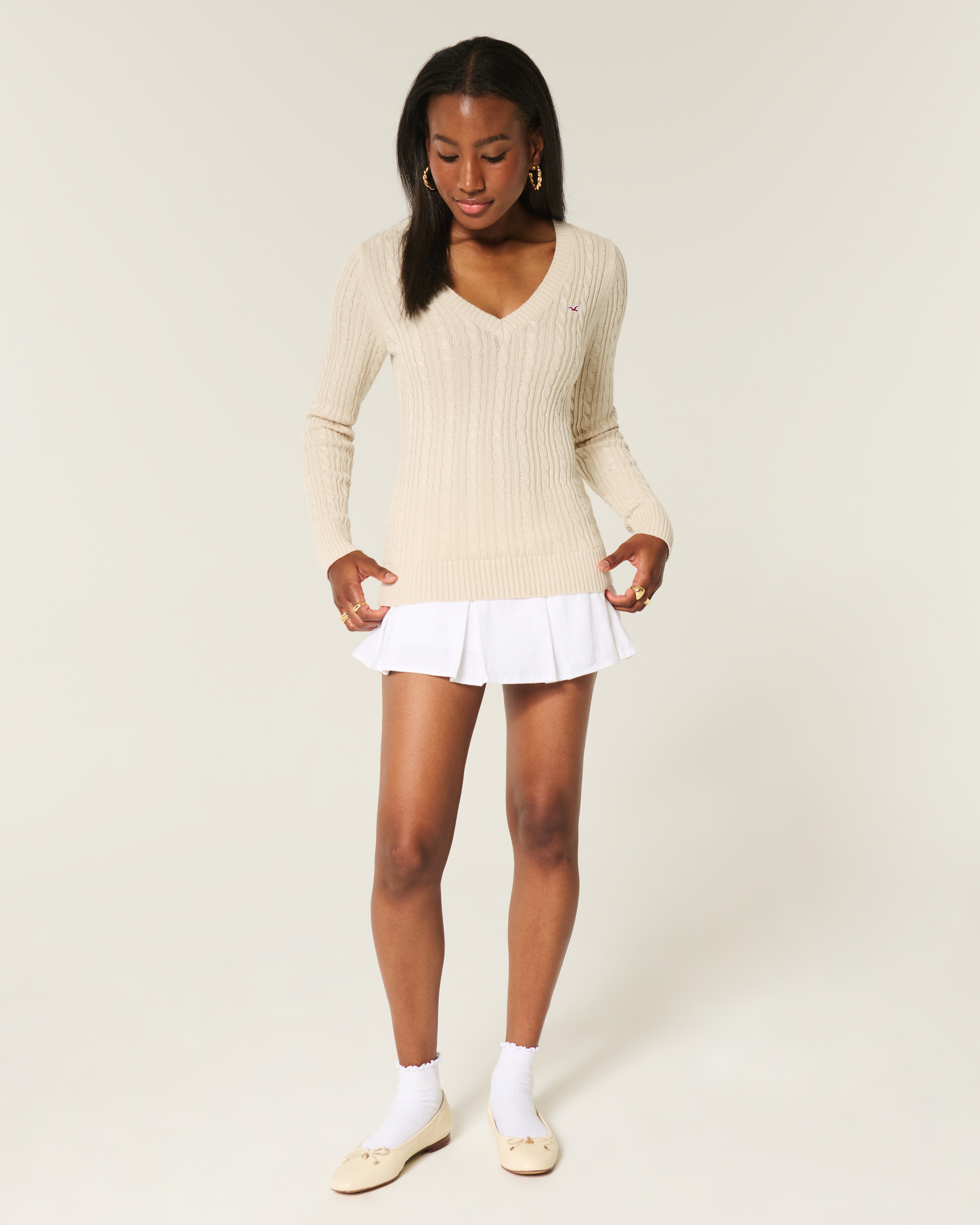 ホリスター レディース HOLLISTER 正規品 Vネックセーター Pacific V Neck Sweater NAV Hollister ホリスター レディース HOLLISTER 正規品 Vネック
